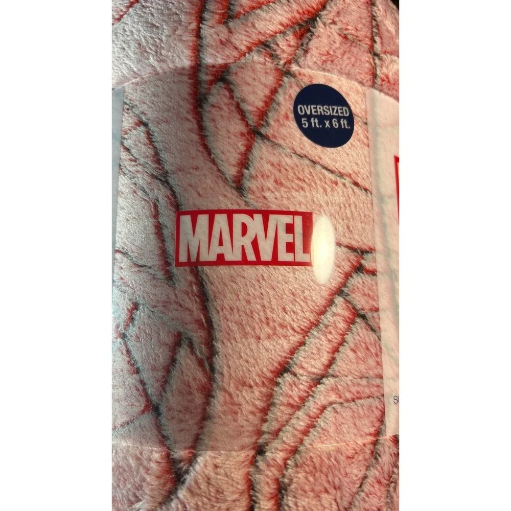 NEW MARVEL SPIDERMAN GP PLUSH THROW BLANKET RED HEADS THE BIG ONE 5X6 FT NWT